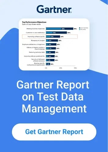 Gartner report on test data management